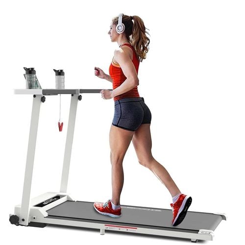Advwin Electric Treadmill Folding Walking Jogging Running Machine Home Compact Fitness Equipment White Bunnings Australia