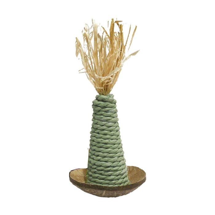 Rosewood Coconut Shell Wacky Wobblers Pet Scratch Toy Natural Assorted