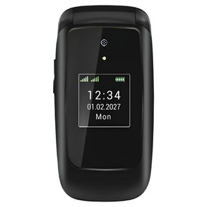 Opel Lite Flip 4G (Dual Sim, 2.4-inch, Bluetooth) - Deep Black