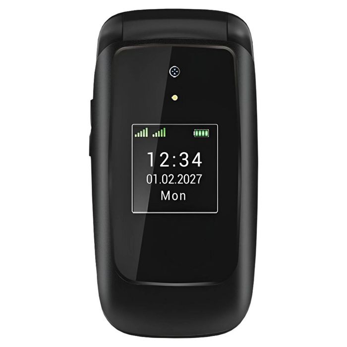 Opel Lite Flip 4G (Dual Sim, 2.4-inch, Bluetooth) - Deep Black
