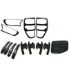 Matte Black Headlight, Taillight & Door Handle Cover Set For Ford Ranger Px2 2015-2020