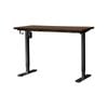 Oikiture Electric Standing Desk Single Motor 150m Walnut Tabletop
