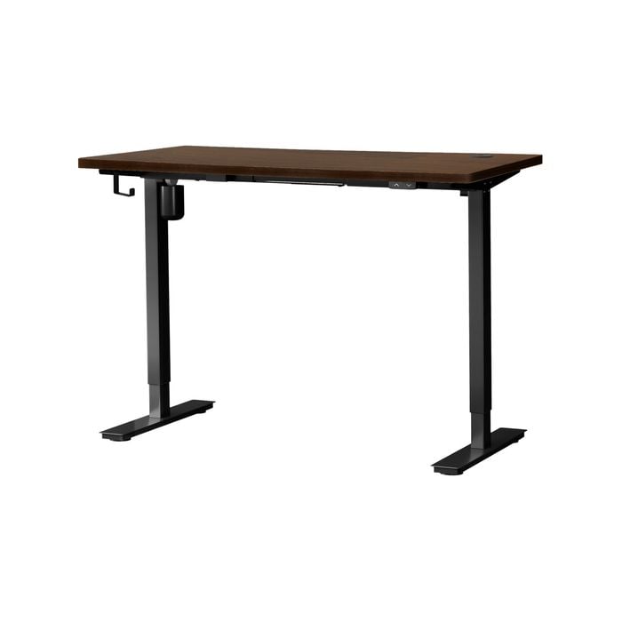 Oikiture Electric Standing Desk Single Motor 150m Walnut Tabletop