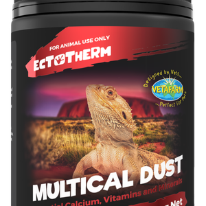 Vetafarm Ectotherm Multical Dust Vitamins & Minerals Reptile Supplement 150g