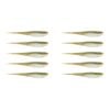 2x 5PK of 5 In Rapala Crush City The Jerk Soft Plastic Minnow Lures - Glowshad