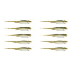 2x 5PK of 5 In Rapala Crush City The Jerk Soft Plastic Minnow Lures - Glowshad