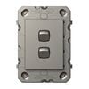Arteor Switch 2 Gang Magnesium