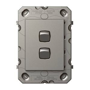 Arteor Switch 2 Gang Magnesium