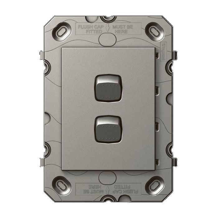 Arteor Switch 2 Gang Magnesium