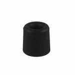 Adoored 30mm Black Round Rubber Door Stop - Black 30mm
