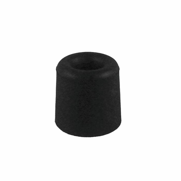 Adoored 30mm Black Round Rubber Door Stop - Black 30mm
