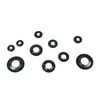 Pinnacle Black Assorted Shaft Rings - 12 Pack
