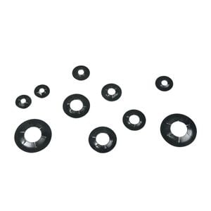Pinnacle Black Assorted Shaft Rings - 12 Pack