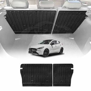 Back Seat Protector for Mazda 2 Hatch 2014-Onwards DJ Series Heavy Duty Car Seat Kick Mats Cover