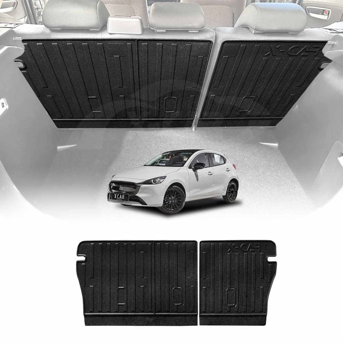 Back Seat Protector for Mazda 2 Hatch 2014-Onwards DJ Series Heavy Duty Car Seat Kick Mats Cover