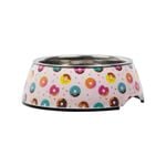 Happy Tails Small Donut Melamine Bowl
