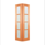 Woodcraft 2040 x 820 x 35mm Internal Bifold Door 4Lite Frosted Glass