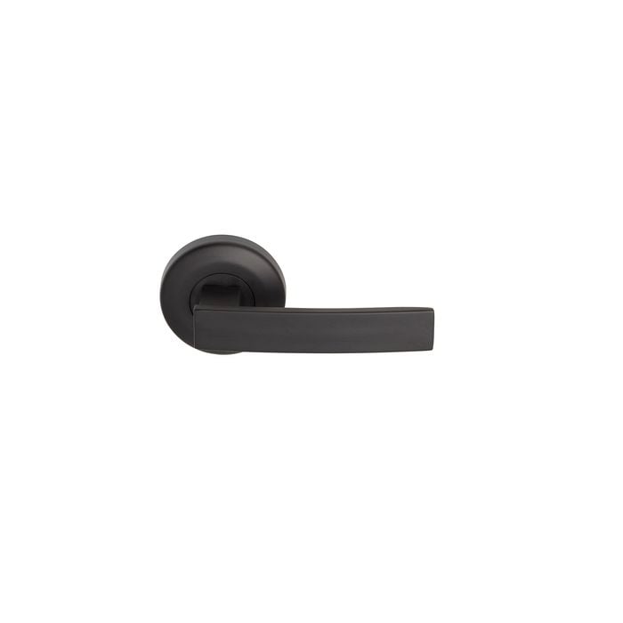 Delf Trade Matt Black Lucca Round Dummy Lever Set