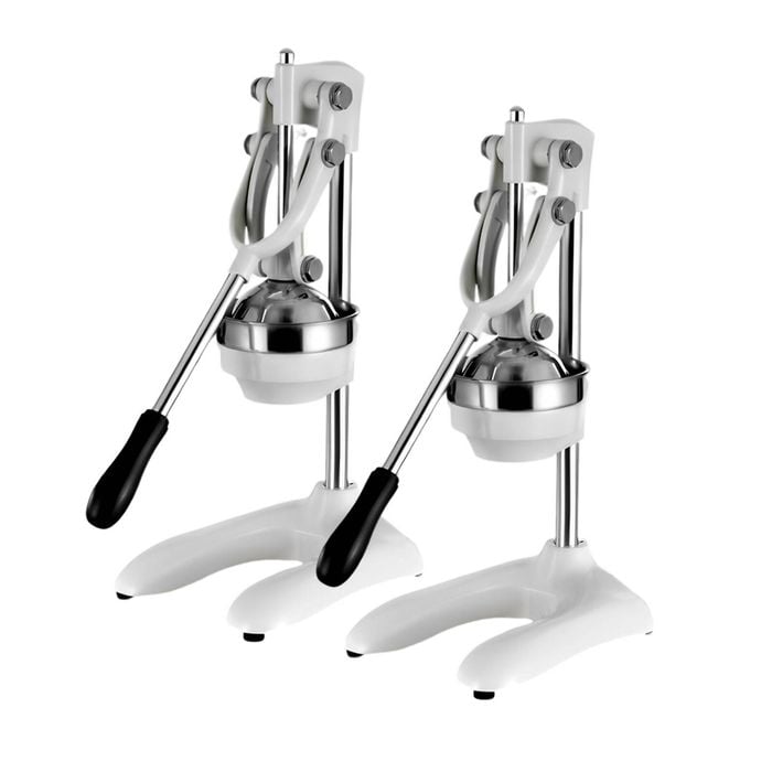 SOGA 2X Stainless Steel Manual Juicers – White