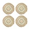 4pk Lvd Amazon Corn Husk/sea Grass Kitchen Placemat 30x30cm Beige/green/cream