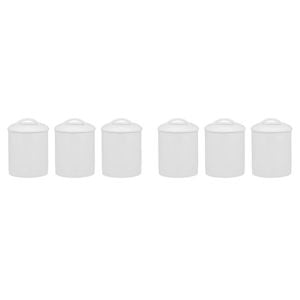 6pc Ecology Signature Porcelain Kitchen Round Canisters