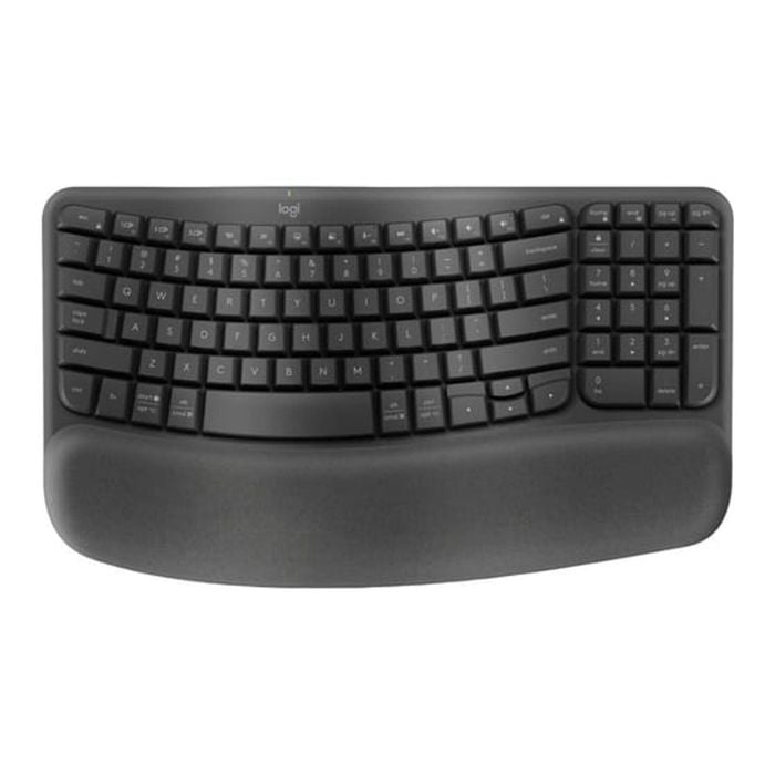 Logitech Wave Keys Ergonomic Wireless Keyboard - Graphite [920-012338]