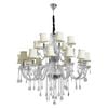 Eli & Co. Lighting Juliette 18-Light Crystal Chandelier with Shades 100cm Ceiling Light
