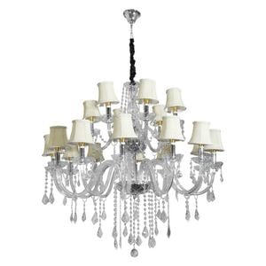 Eli & Co. Lighting Juliette 18-Light Crystal Chandelier with Shades 100cm Ceiling Light