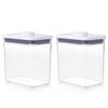 Oxo Good Grips Pop 2.0 Rectangle Short Container 1.6l | Set Of 2