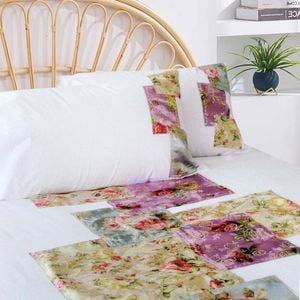 Accessorize Country Rose White Quilt Cover Set King