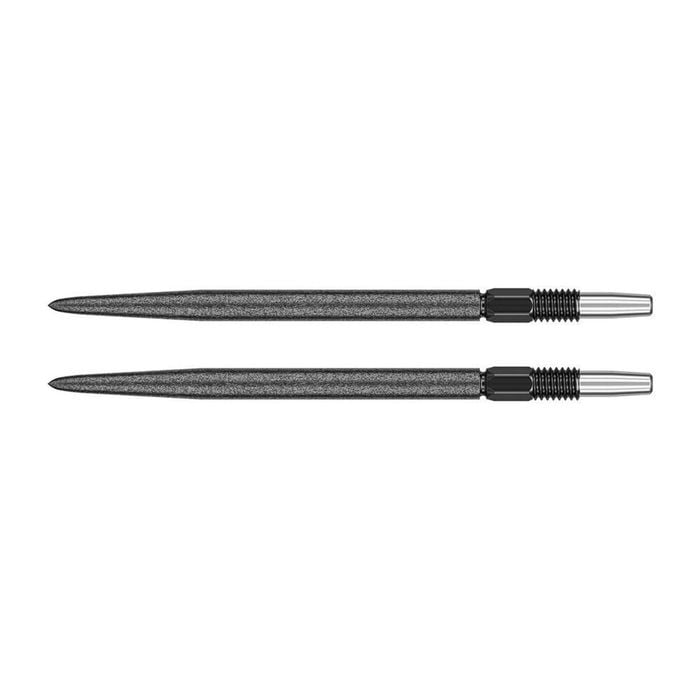 2PK Target Swiss SLK Dart Point Replacement Spare Accessory Tip 35mm Black
