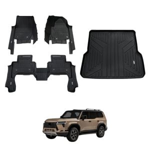 AUSGO 7D Injection Floor Mats & Boot Liner for Lexus GX550 Overtrail 2024-Onwards Car Floor Liners Cargo Mat