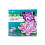 AQUAPRO Purple Pond Accessory Floating Water Lilies - 3 Pack