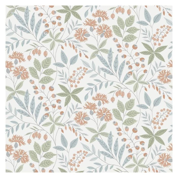 Wallpaper Wilma Blue Green