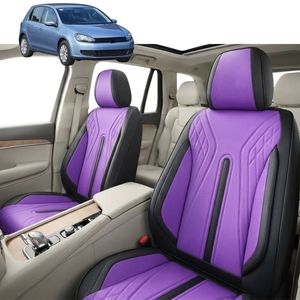 Australian Goose Front Seat Covers for VolksWagen Golf 2009 - 2013 (Hatch/Wagon (MK6)) - PU Leather, Purple (2pc)