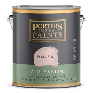 Porter's Paints 4L Petal Pink Aquasatin