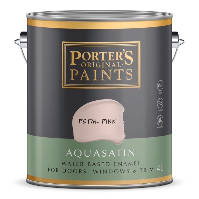 Porter's Paints 4L Petal Pink Aquasatin