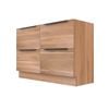 Stein 1200 x 450 x 810mm Light Select Floor Standing Black Integrated Handle Vanity - Cabinet Only