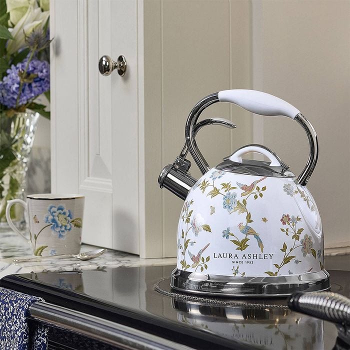 Laura Ashley 2.5L/10 Cup Stove Top Kettle Water Boiler Elveden White ...