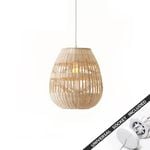 Snap Lighting Shiri Natural Rattan Downlight to Pendant Light Conversion Kit  Medium