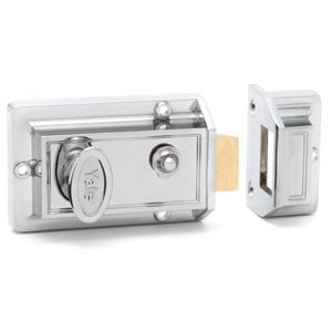 Yale Nightlatch Chrome Plated
