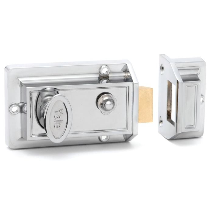Yale Nightlatch Chrome Plated