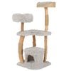 Costway 1.24m Wooden Cat Tree Tower Solid Wood W/jute Scratching Posts