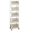 Lifebay Mobile Bookshelf Office Cart (5-Tier)
