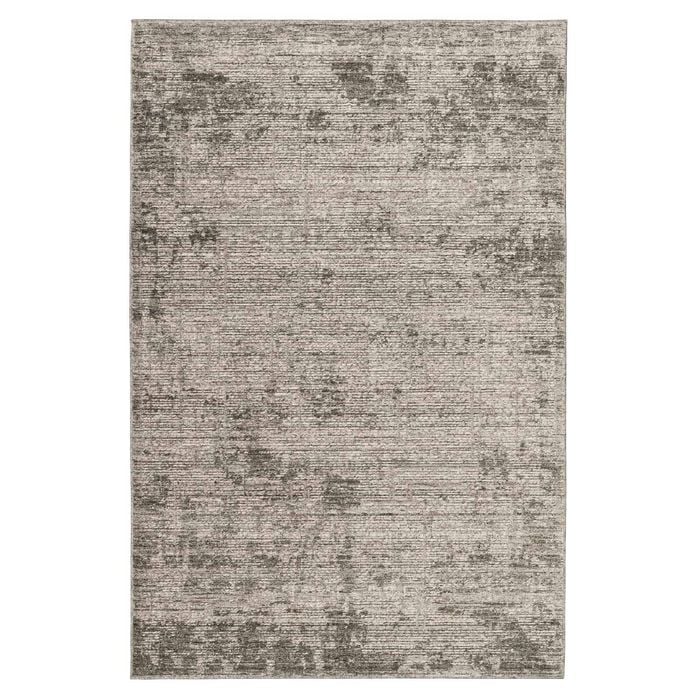 Loopsie-180cm X 120cm-mekina Tonal Dark Grey Distressed Rug