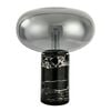 Nordhavn 240v Marble Table Lamp,black Grey Smoked Glass Bedside Lamp Desk Light