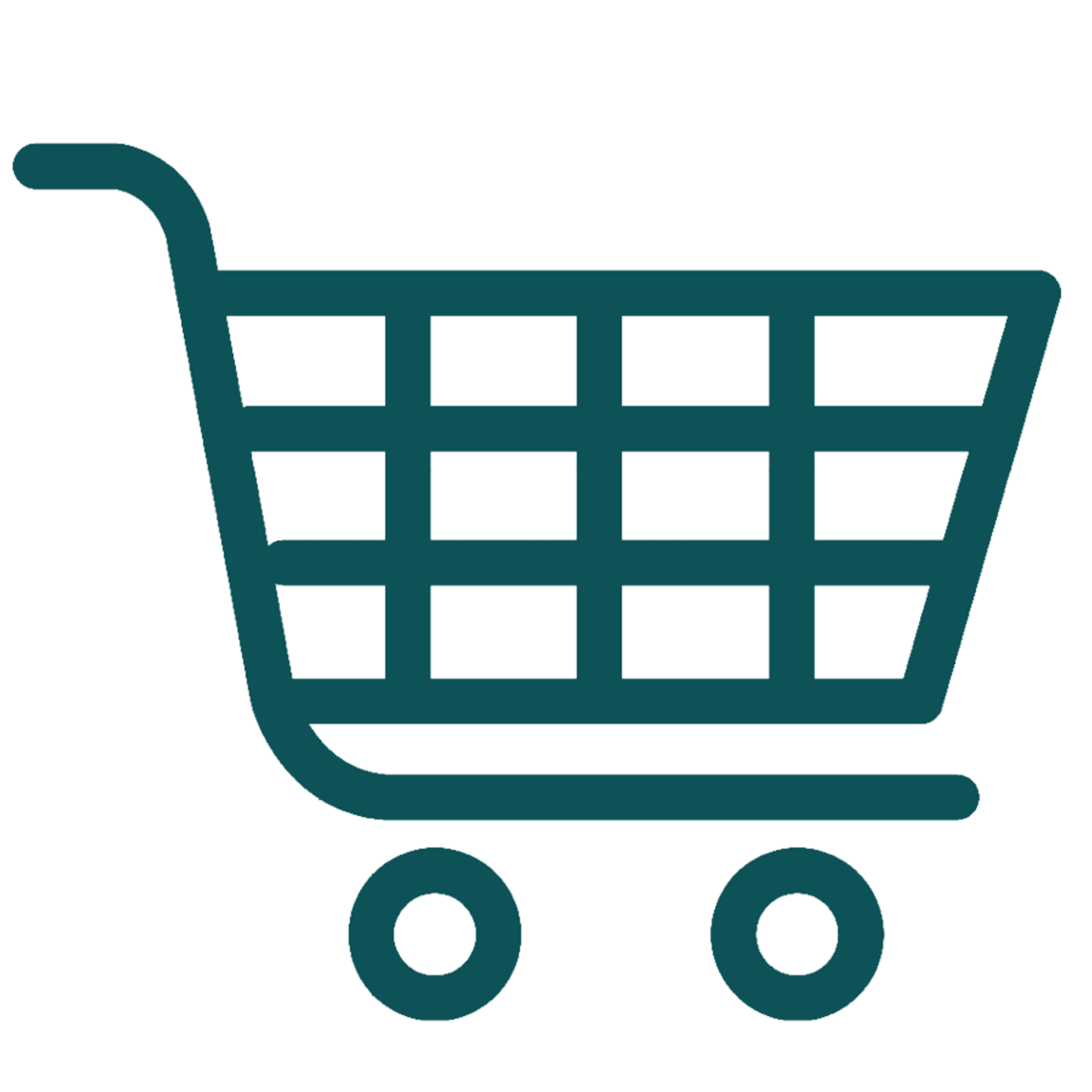 Shopping trolley icon.