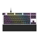 NZXT Keyboard TenKeyLess USB Mechanical Gateron Red Switches - White [KB-1TKUS-WR]