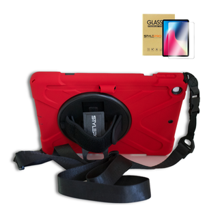 StylePro, Shockproof Case With Screen Protector, Hand and Shoulder Strap And Stand For iPad 7th, 8th & 9th gen, 10.2