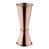 Olympia Banded Copper Jigger Double Ended Cocktail Measure 25/50ml Barware Accessory